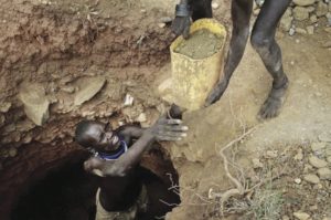 Marble mining in Karamoja