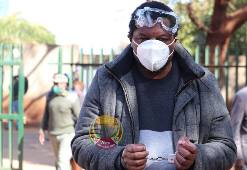 Hopewell Chinono at Harare Magistrates court 1 1