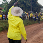 Museveni addressing residents in Sironko