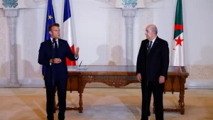 Macron and Algeria President