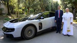 Pope Leo XIV tests Ferraris