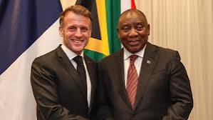 macron and ramaphosa