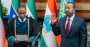 Abiy takes an oath