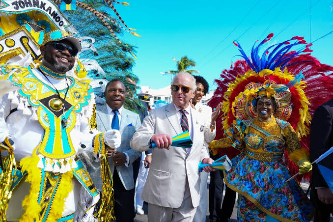 Bahamas King Charles III dances 1