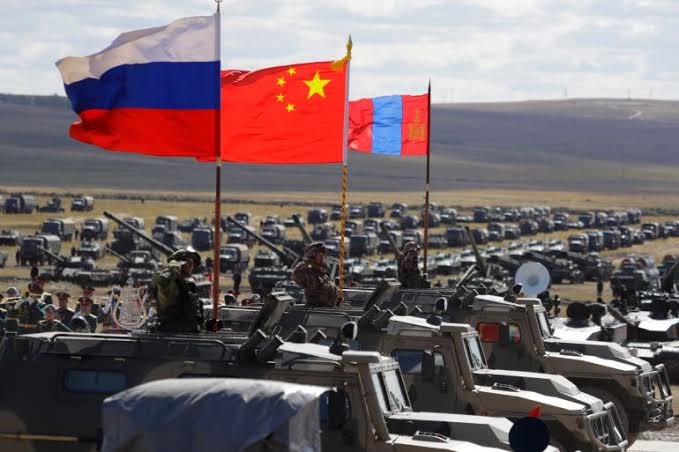 China join military exercises in Russia