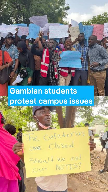 University students in The Gambia